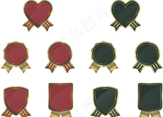 矢量奖牌奖章勋章素材图片