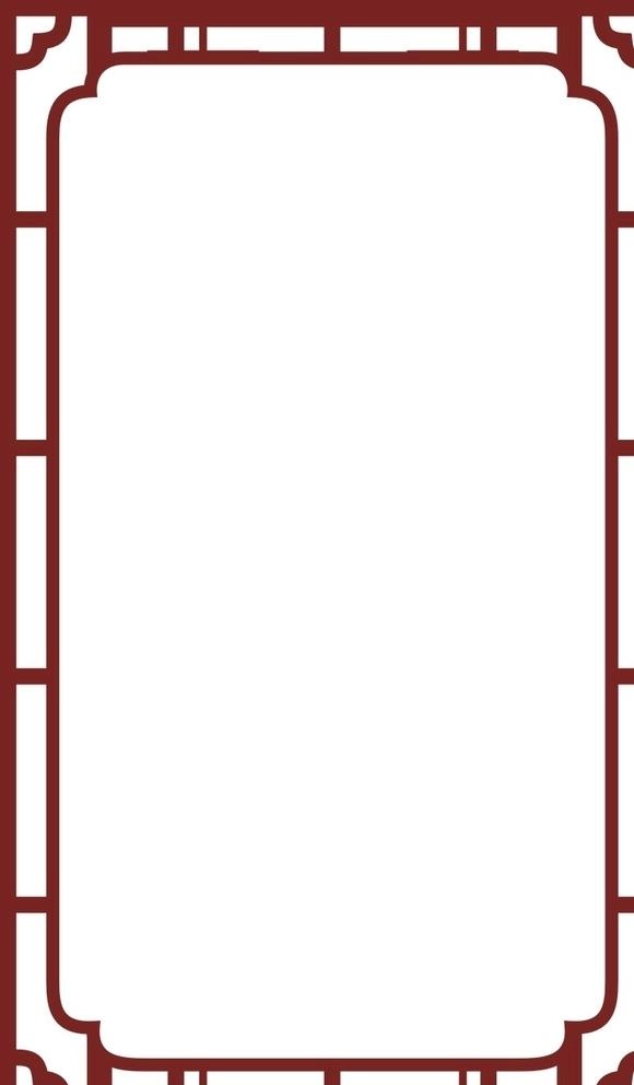 复古边框图片cdr矢量模版下载