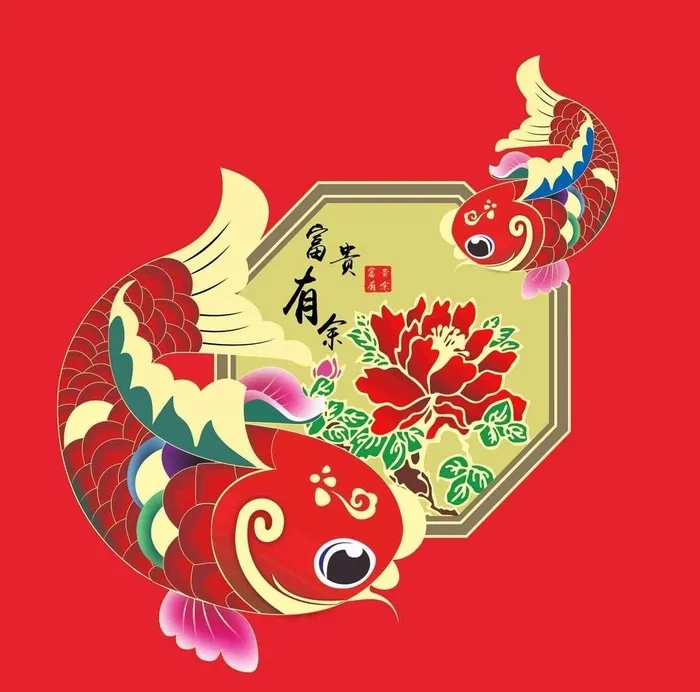 年年有余图片cdr矢量模版下载