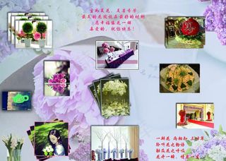 鲜花三折页图片