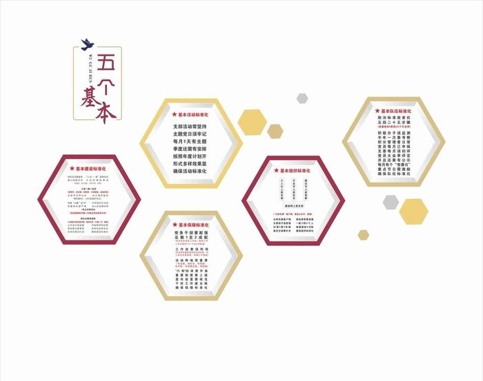 五个基本图片cdr矢量模版下载