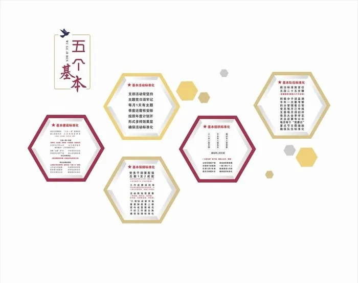 五个基本图片cdr矢量模版下载