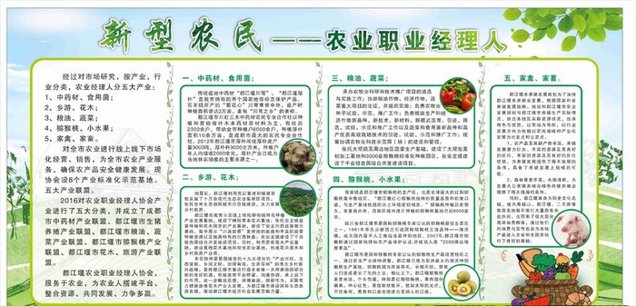 农业展板图片cdr矢量模版下载