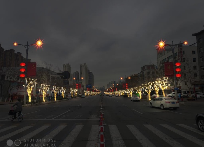 街道夜景图片