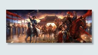 中国风大气插画场景图片