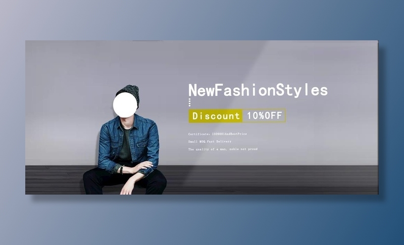 服装海报图片(1920x900)psd模版下载