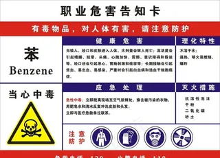 职业危害告知卡苯图片