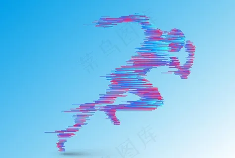 奔跑人物图片