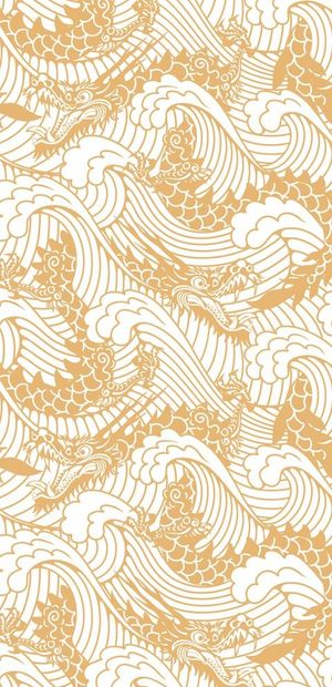 波浪云纹龙纹图片