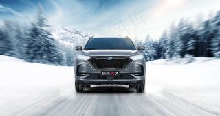 长安欧尚X7CG汽车雪地海报图片