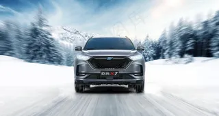 长安欧尚X7CG汽车雪地海报图片