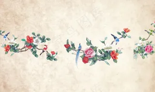 新国潮工笔画 新中式国画图片