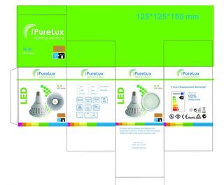 LED灯包装彩盒图片