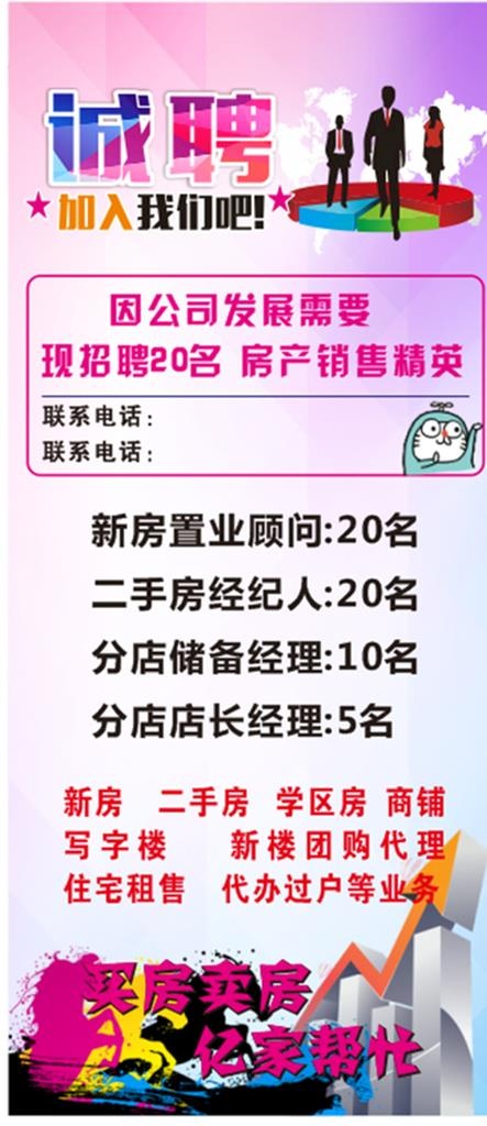 诚聘展架图片cdr矢量模版下载