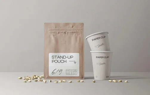 咖啡包装样机图片