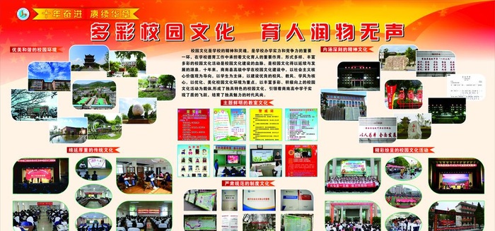 学校展板图片cdr矢量模版下载