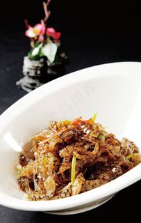 凉拌鱼皮图片