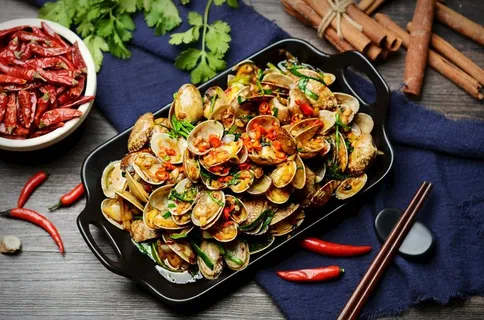 爆炒花甲美食图片 爆炒花甲美食图片