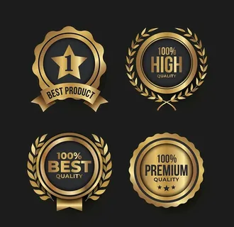 金色徽章标签图片