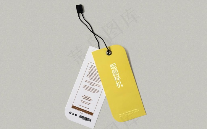 衣服吊牌样机图片psd模版下载