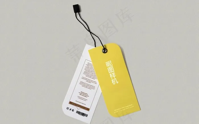 衣服吊牌样机图片psd模版下载