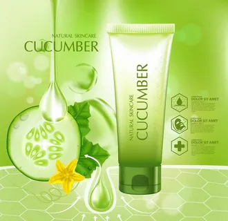 黄瓜护肤品图片
