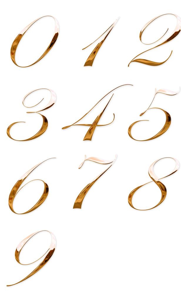 金属数字图片(2480x3920)psd模版下载