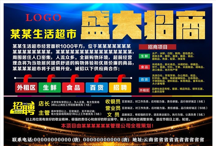 盛大招商图片cdr矢量模版下载