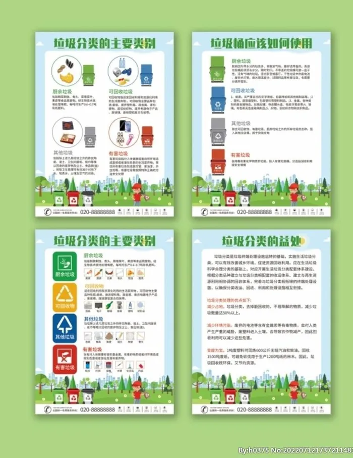 垃圾分类 图片(3543x4724)psd模版下载