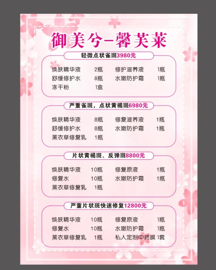 价目表图片cdr矢量模版下载