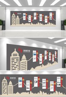 企业发展历程文化墙图片