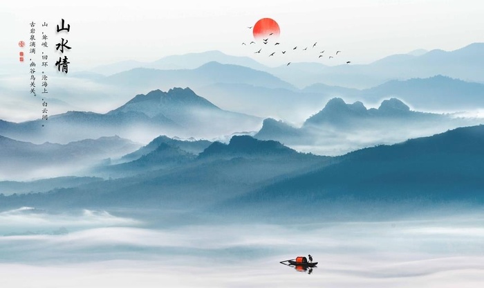 山水情图片(9071x5669)psd模版下载