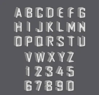 英文字母设计图片