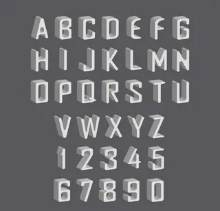 英文字母设计图片