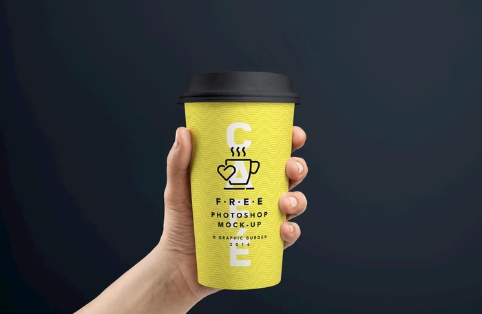 纸杯样机图片psd模版下载