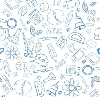 学校学习简笔画背景图片