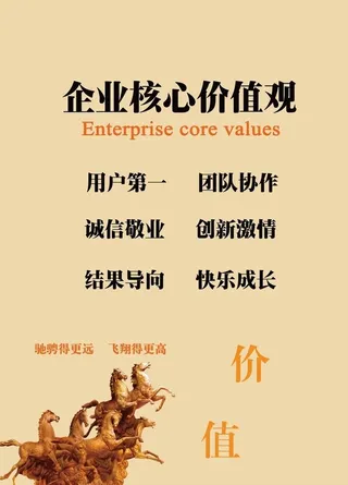 企业文化核心价值观图片