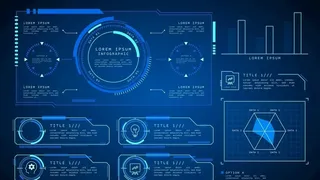 科技数据屏图片