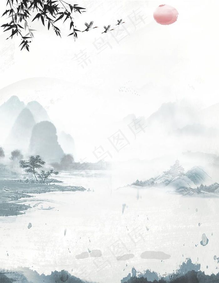 中国风背景  图片(3543x4724)psd模版下载