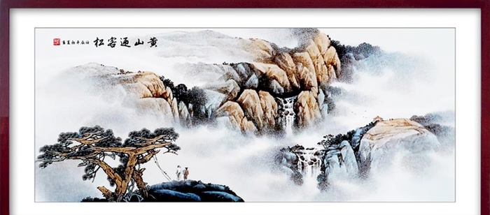 水墨山水画          图片(7000x3300)psd模版下载