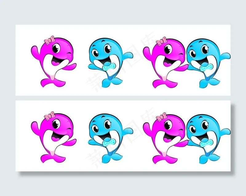 海豚图片cdr矢量模版下载