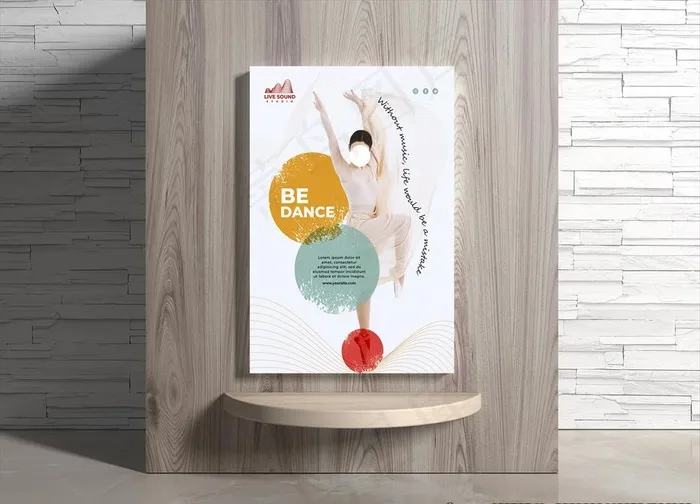 舞蹈海报图片psd模版下载
