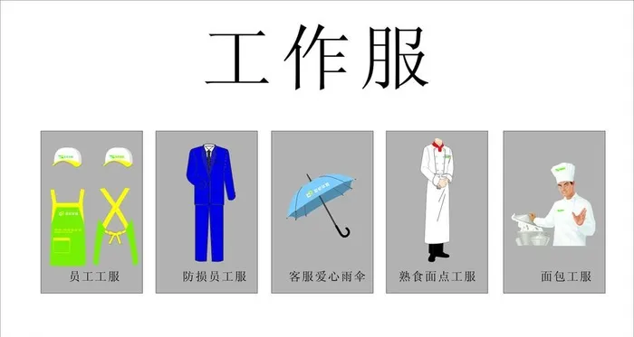 工服 超市 矢量 员工工服图片cdr矢量模版下载
