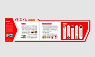 中国烟文化形象墙图片