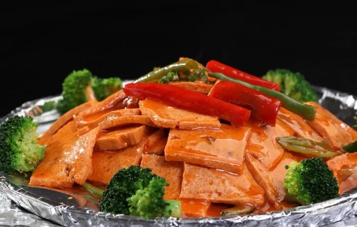铁板千叶豆腐图片