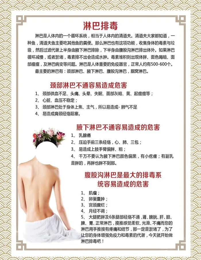 淋巴排毒图片(2362x3150)psd模版下载