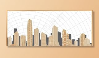 深圳地标线稿图形图片