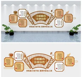 食堂文化墙图片