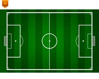 足球场矢量背景图片