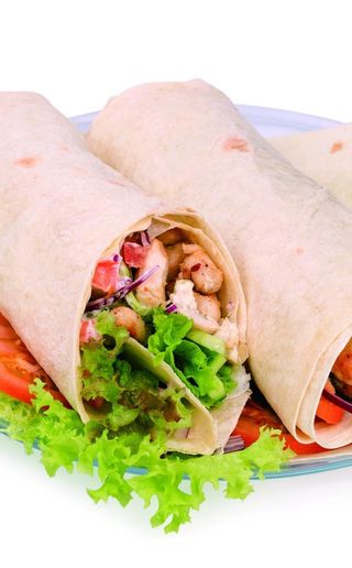 大饼卷肉高清图图片